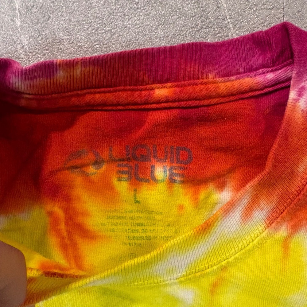 Liquid Blue Grateful Dead Space Your Face Tie Dye Graphic T-Shirt Mens Large - Picture 2 of 6